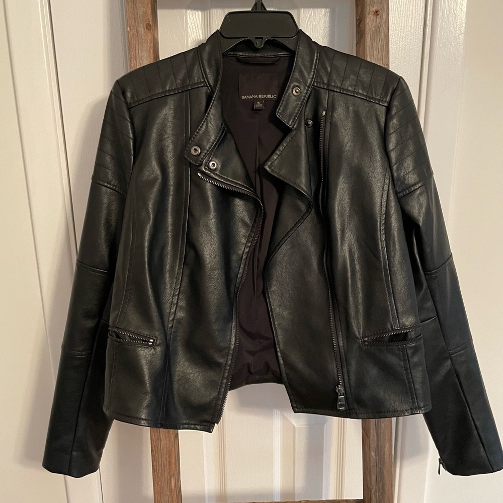 Banana Republic Leather Moto Jacket